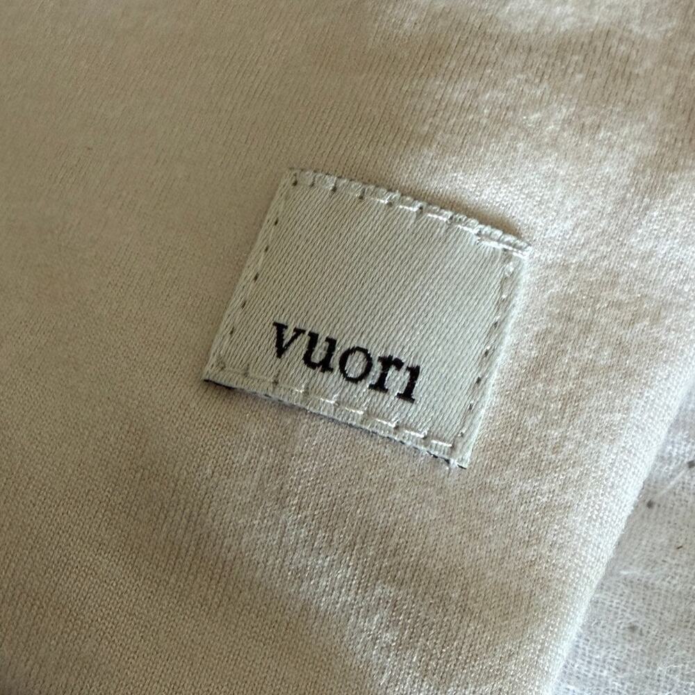 Vuori Women Long Sleeve Halo Crew Sweatshirt Ecru Heather DreamKnit Sz XL - Picture 9 of 9